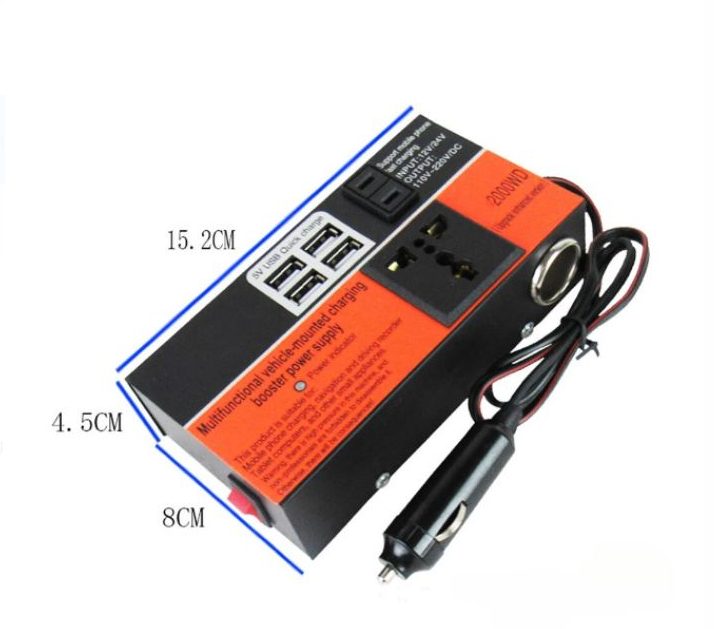 Inversor 1500W: Carga Todo Desde Tu Auto Ahora