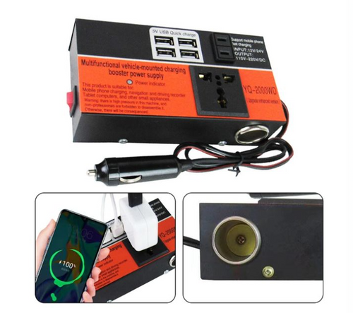Inversor 1500W: Carga Todo Desde Tu Auto Ahora