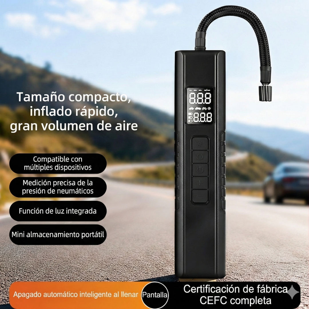 Compresor Portátil Smart-Stop: inflado preciso y automático