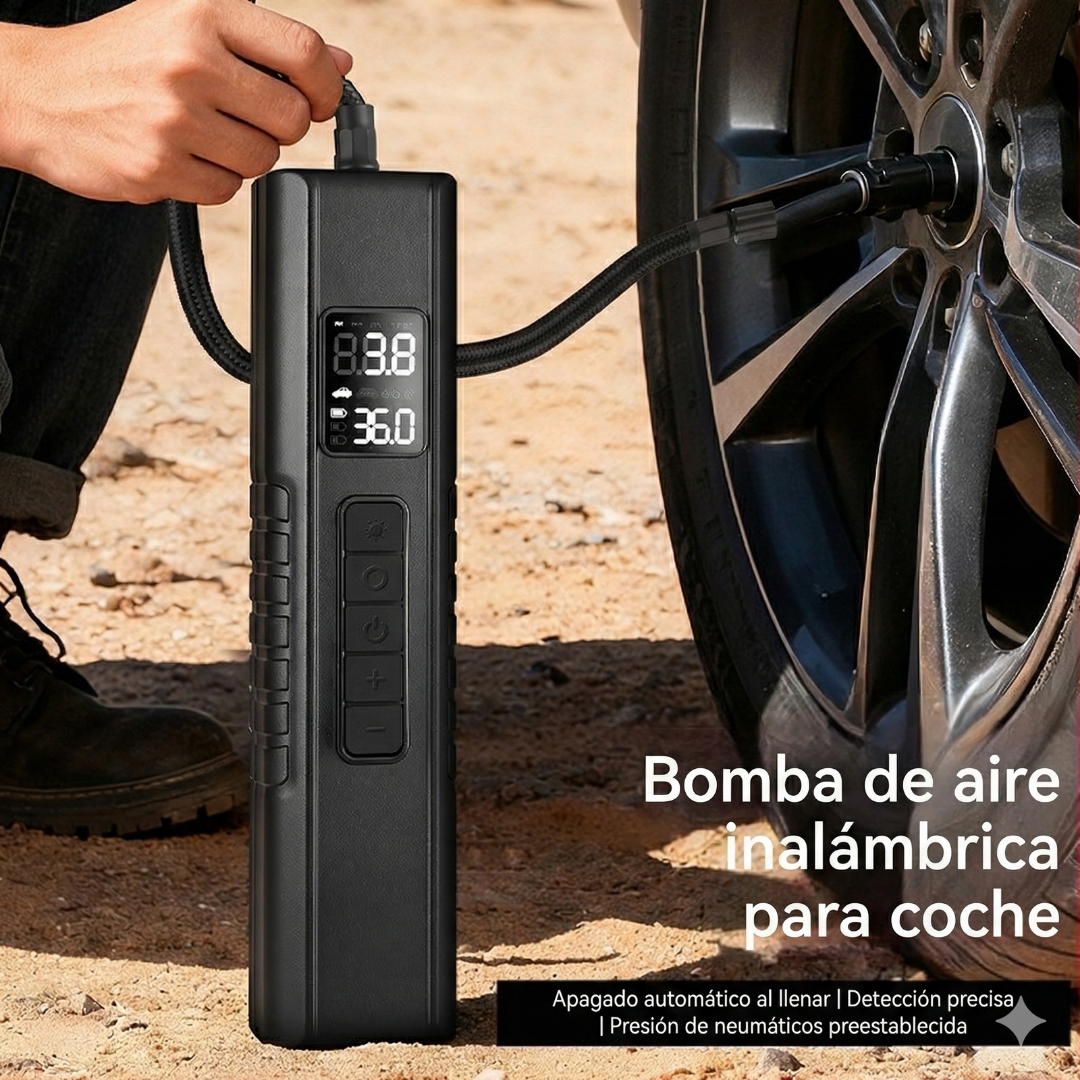 Compresor Portátil Smart-Stop: inflado preciso y automático
