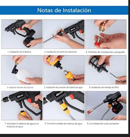 Hidrolavadora Portatil Con Bateria