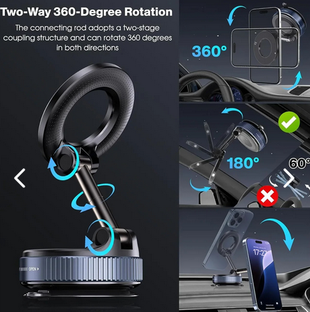 Soporte Magnético 360° que Cambia tu Manejo